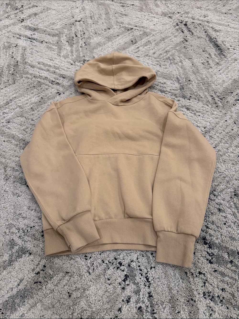 Boys  Hooded Sweatshirt in Beige - Classic Casual Hoodie